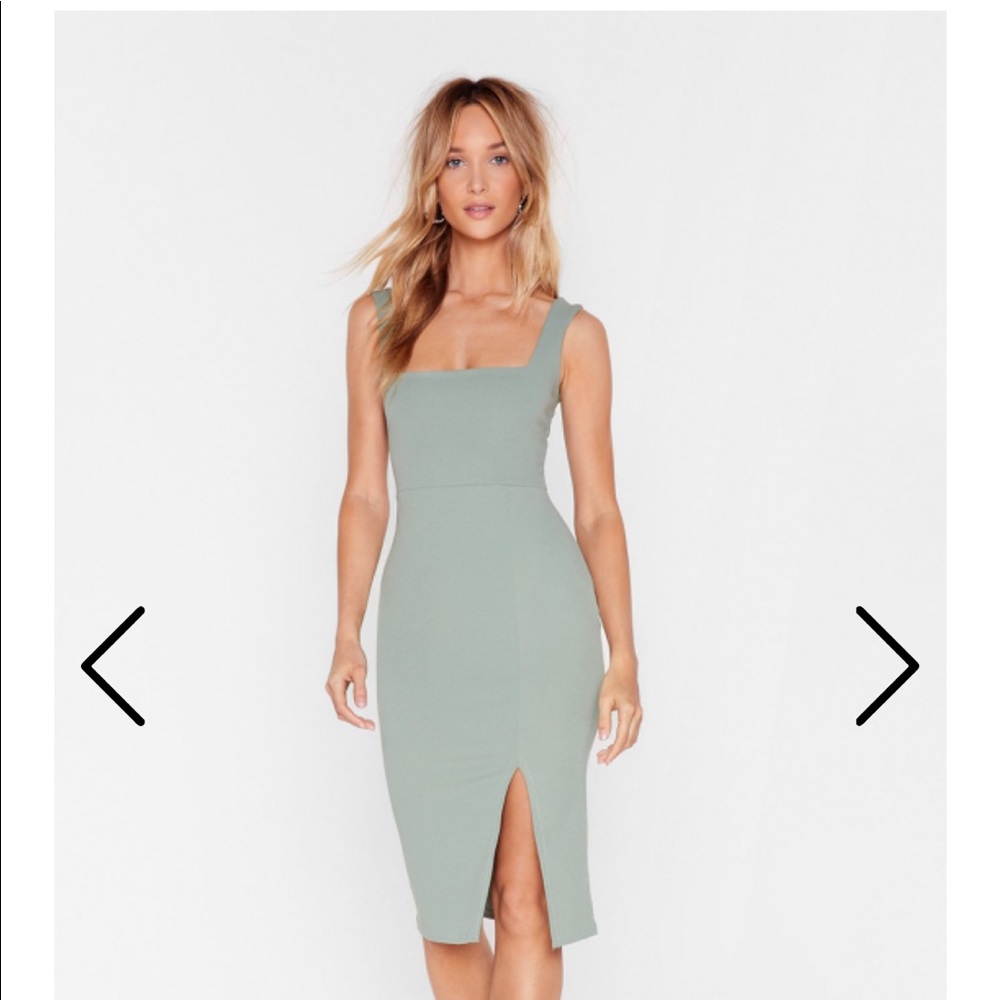 NWT Nasty Gal Squarin to go mini dress
